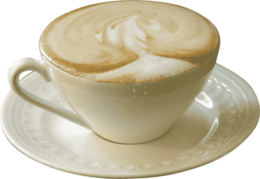 food & cappuccino free transparent png image.