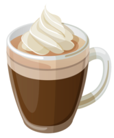 food & cappuccino free transparent png image.