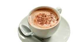 food & cappuccino free transparent png image.