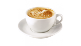 food & cappuccino free transparent png image.