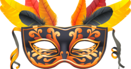 holidays & Carnival mask free transparent png image.