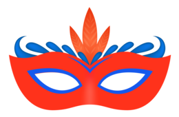 holidays & Carnival mask free transparent png image.