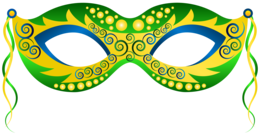 holidays & Carnival mask free transparent png image.