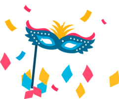 holidays & carnival mask free transparent png image.