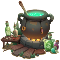 fantasy & Cauldron free transparent png image.