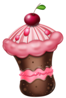 food & Chocolate cake free transparent png image.