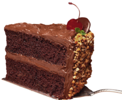 food & Chocolate cake free transparent png image.