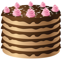 food & Chocolate cake free transparent png image.