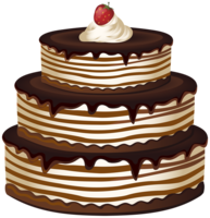 food & Chocolate cake free transparent png image.