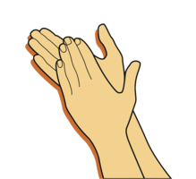 people & Clapping hands free transparent png image.