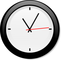 objects & clock free transparent png image.