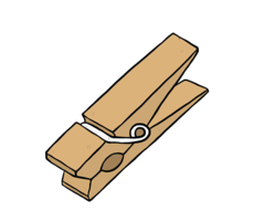 clothing & Clothespin free transparent png image.