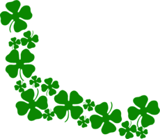 flowers & Clover free transparent png image.