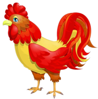 animals & Cock free transparent png image.