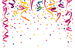 holidays & Confetti free transparent png image.