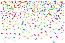 holidays & Confetti free transparent png image.