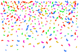 holidays & confetti free transparent png image.