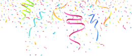 holidays & confetti free transparent png image.