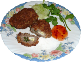 food & cutlet free transparent png image.