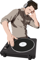 people & Disc jockey free transparent png image.