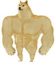 heroes&Doge meme png image.