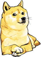 heroes & doge meme free transparent png image.