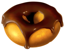 food & Donut free transparent png image.