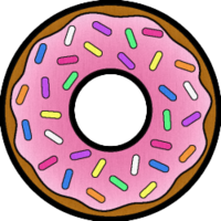 food & Donut free transparent png image.