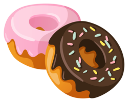 food & donut free transparent png image.