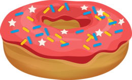 food & Donut free transparent png image.