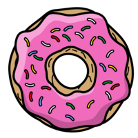 food & Donut free transparent png image.