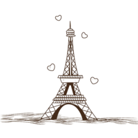 architecture & Eiffel Tower free transparent png image.
