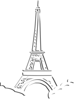 architecture & Eiffel Tower free transparent png image.