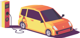 transport & Electric car free transparent png image.