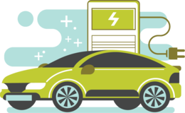 transport & Electric car free transparent png image.