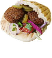 food & Falafel free transparent png image.