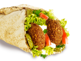 food & Falafel free transparent png image.