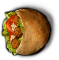 food & falafel free transparent png image.