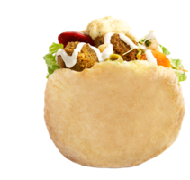 food & Falafel free transparent png image.