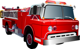 cars & Fire truck free transparent png image.