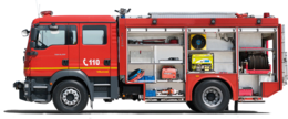 cars & Fire truck free transparent png image.