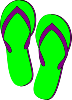 clothing & flip flops free transparent png image.