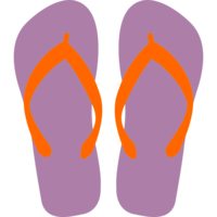 clothing & Flip flops free transparent png image.