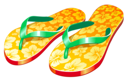 clothing & flip flops free transparent png image.