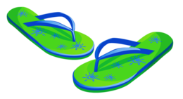 clothing & Flip flops free transparent png image.