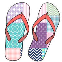 clothing & Flip flops free transparent png image.