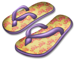 clothing & flip flops free transparent png image.