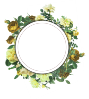 flowers & floral frame free transparent png image.