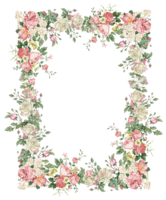 flowers & Floral frame free transparent png image.