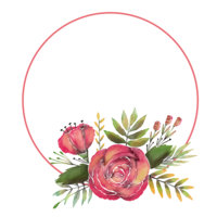 flowers & floral frame free transparent png image.